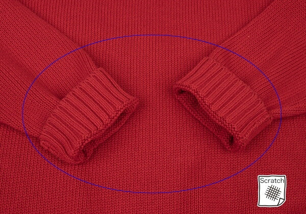 Karl Helmut Logo Cotton Knit Sweater Red Size M