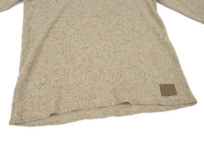 Karl Helmut Logo Stitch Raglan Knit Sweater Beige Size L