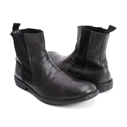 Yohji Yamamoto POUR HOMME Leather Boots Black Size 27cm
