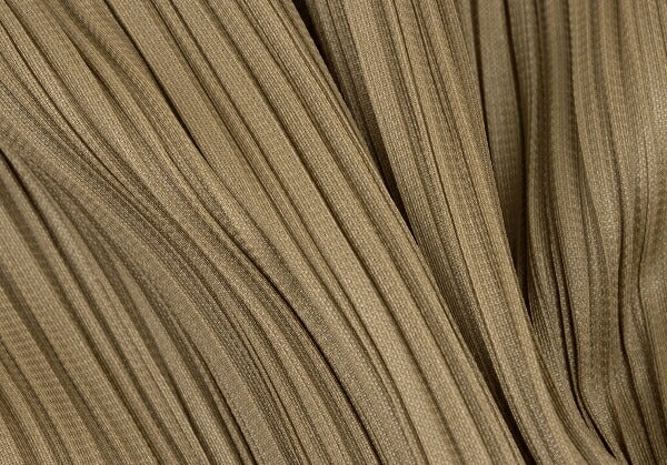 PLEATS PLEASE Pleated Cardigan Brown Polyester Size 3