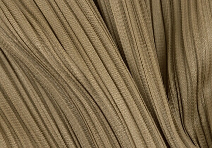 PLEATS PLEASE Pleated Cardigan Brown Polyester Size 3