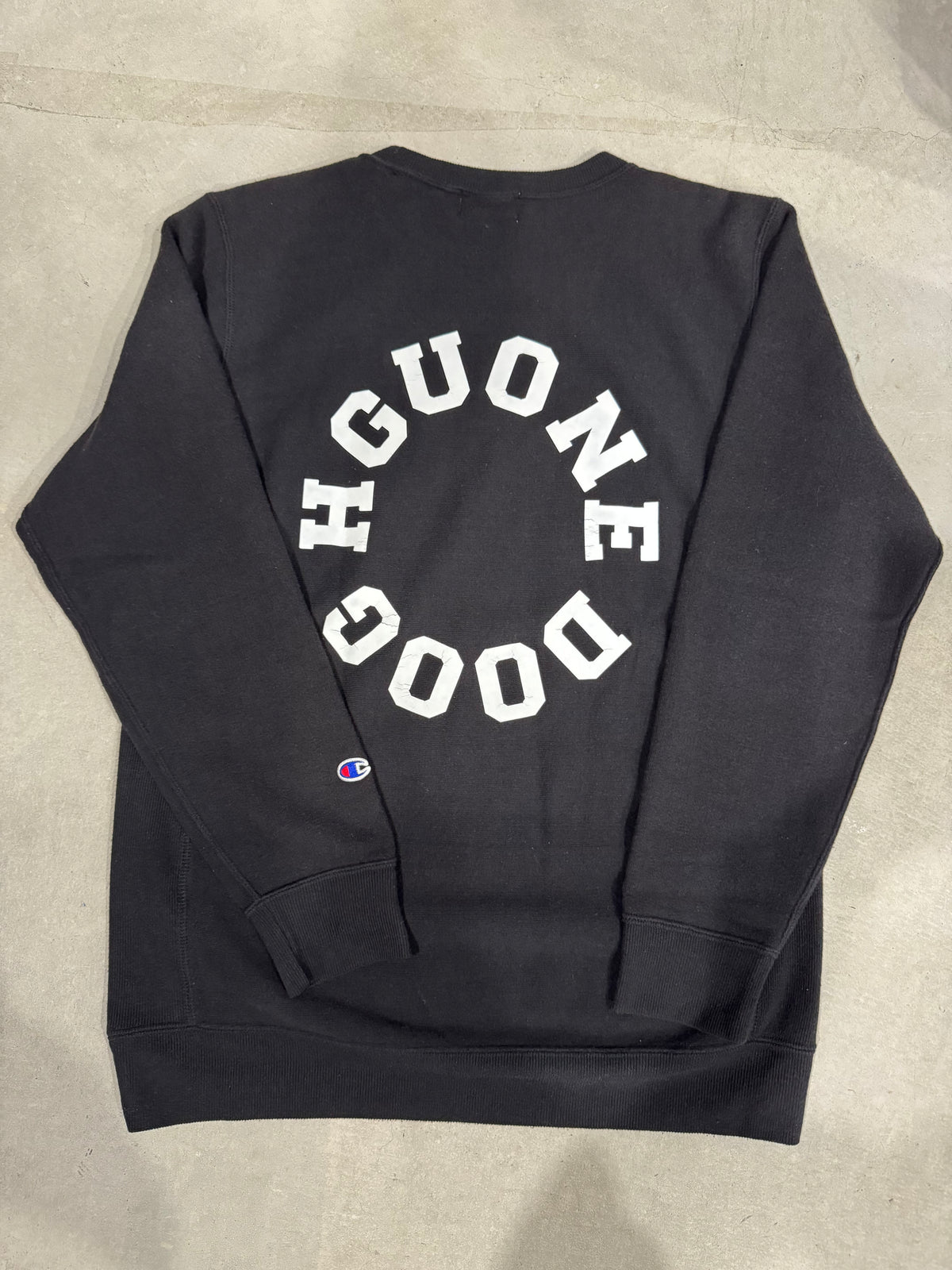 Champion Reverse Weave x Goodenough 4 Logo Black Size 4