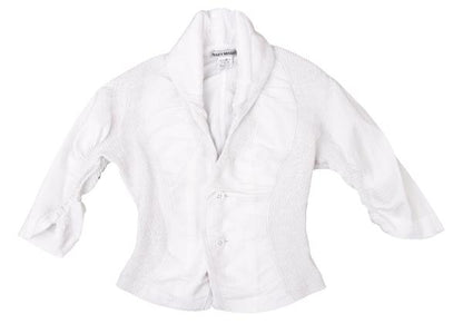 ISSEY MIYAKE 3D Steam Stretch Pleat Jacket White Size 2