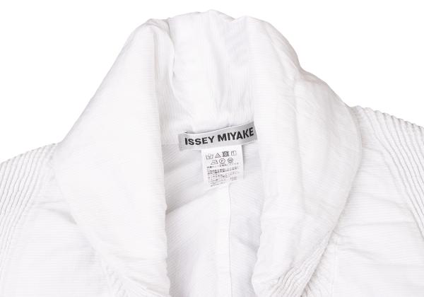 ISSEY MIYAKE 3D Steam Stretch Pleat Jacket White Size 2