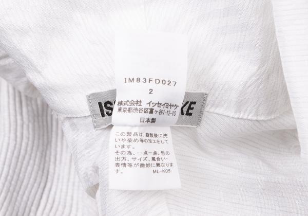 ISSEY MIYAKE 3D Steam Stretch Pleat Jacket White Size 2