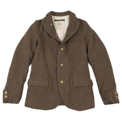 Paul Harnden Wool Tweed Blazer Jacket Brown Size S