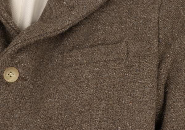 Paul Harnden Wool Tweed Blazer Jacket Brown Size S