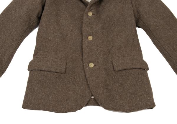 Paul Harnden Wool Tweed Blazer Jacket Brown Size S