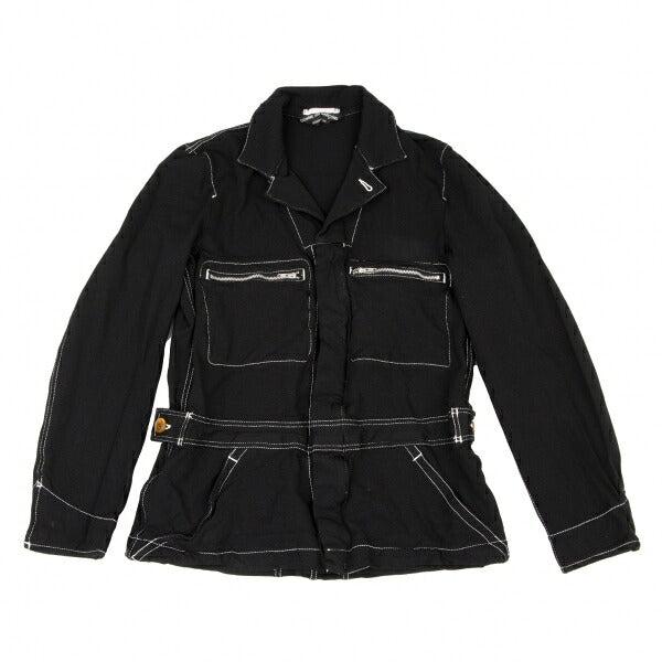COMME des GARCONS HOMME PLUS Garment Dye Jacket Black Size S
