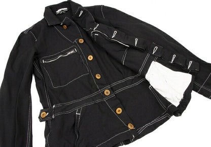 COMME des GARCONS HOMME PLUS Garment Dye Jacket Black Size S