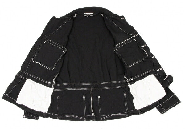 COMME des GARCONS HOMME PLUS Garment Dye Jacket Black Size S
