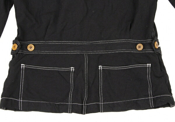 COMME des GARCONS HOMME PLUS Garment Dye Jacket Black Size S