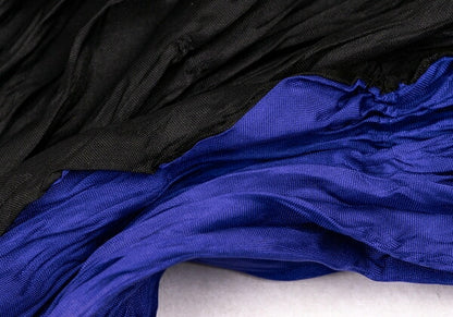 ISSEY MIYAKE Wrinkle Scarf Purple/Black