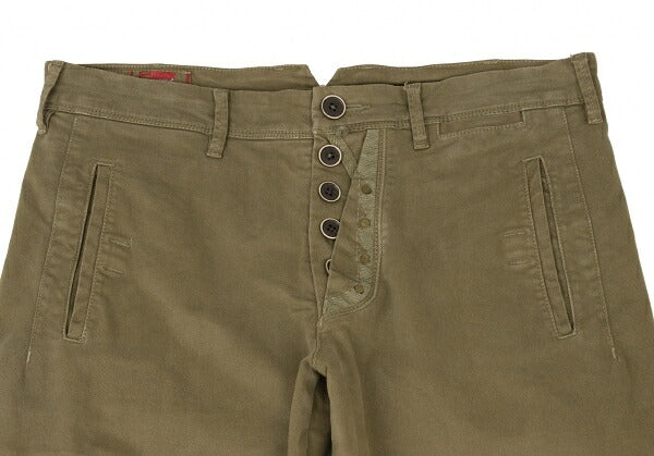 MARITHE + FRANCOIS GIRBAUD Cotton Stretch Pants Olive Size M