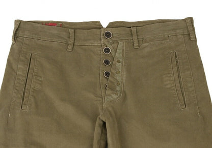 MARITHE + FRANCOIS GIRBAUD Cotton Stretch Pants Olive Size M