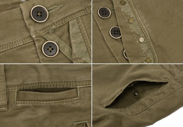 MARITHE + FRANCOIS GIRBAUD Cotton Stretch Pants Olive Size M