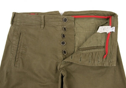 MARITHE + FRANCOIS GIRBAUD Cotton Stretch Pants Olive Size M