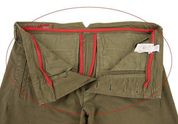 MARITHE + FRANCOIS GIRBAUD Cotton Stretch Pants Olive Size M