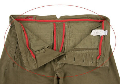 MARITHE + FRANCOIS GIRBAUD Cotton Stretch Pants Olive Size M