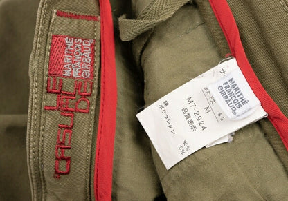 MARITHE + FRANCOIS GIRBAUD Cotton Stretch Pants Olive Size M