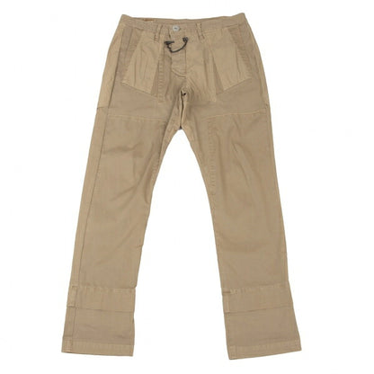 MARITHE + FRANCOIS GIRBAUD Chain Trim Pants Beige Size M