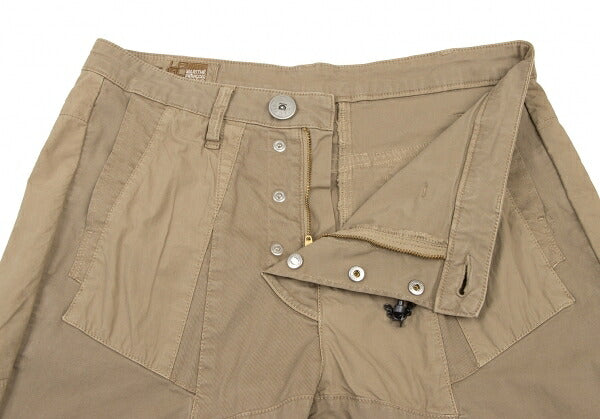MARITHE + FRANCOIS GIRBAUD Chain Trim Pants Beige Size M