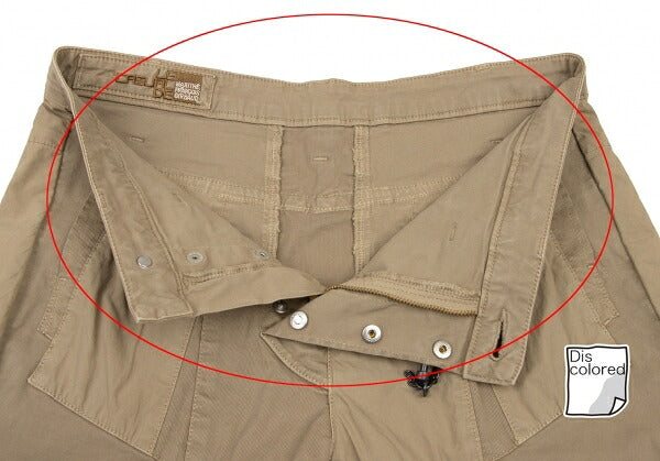 MARITHE + FRANCOIS GIRBAUD Chain Trim Pants Beige Size M