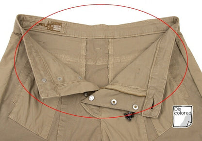 MARITHE + FRANCOIS GIRBAUD Chain Trim Pants Beige Size M