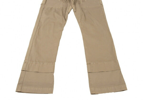 MARITHE + FRANCOIS GIRBAUD Chain Trim Pants Beige Size M