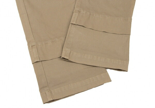 MARITHE + FRANCOIS GIRBAUD Chain Trim Pants Beige Size M