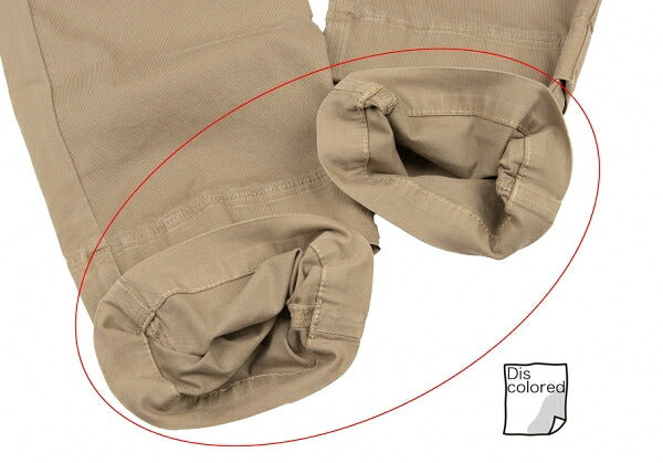 MARITHE + FRANCOIS GIRBAUD Chain Trim Pants Beige Size M