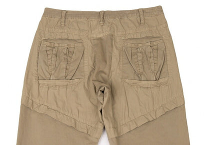 MARITHE + FRANCOIS GIRBAUD Chain Trim Pants Beige Size M