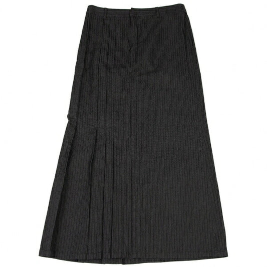 JPG by GAULTIER Pleated Stripe Skirt Black Size 40