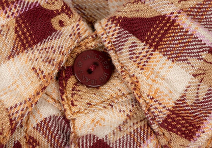 JPG by GAULTIER Botanical Print Short Button-Up Red Size 40