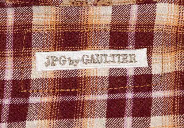 JPG by GAULTIER Botanical Print Short Button-Up Red Size 40
