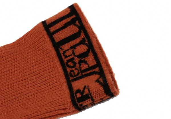 Jean Paul GAULTIER HOMME Logo Rib Sweater Orange Size 48