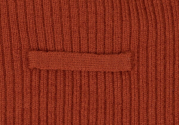Jean Paul GAULTIER HOMME Logo Rib Sweater Orange Size 48