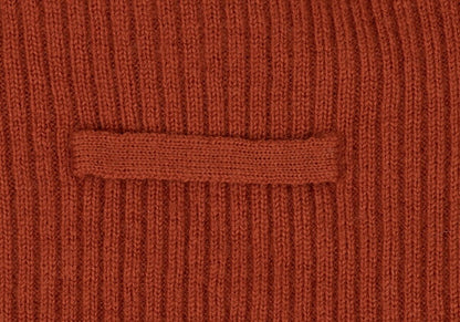 Jean Paul GAULTIER HOMME Logo Rib Sweater Orange Size 48