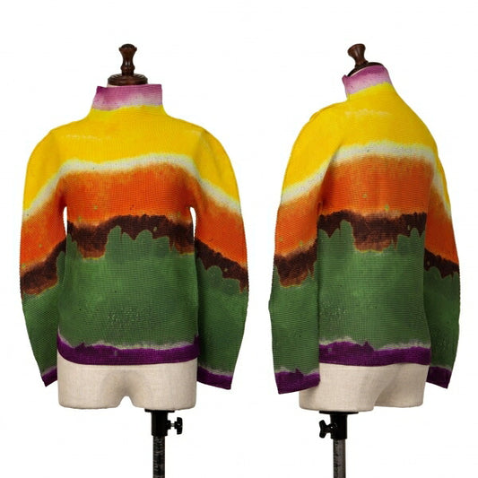 ISSEY MIYAKE me 22AW Splash Pleat Cutsew Multi Size F