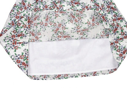 JIL SANDER NAVY Cotton Floral Print White Multi Skirt Size 42