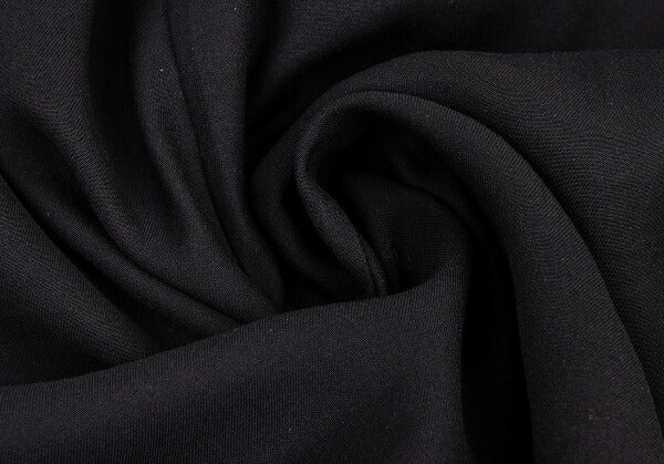 JIL SANDER NAVY Rayon Silk Waist Cord Skirt Black Size 44