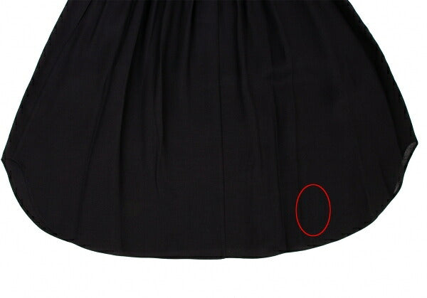 JIL SANDER NAVY Rayon Silk Waist Cord Skirt Black Size 38