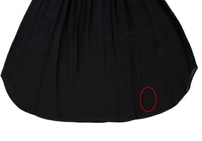 JIL SANDER NAVY Rayon Silk Waist Cord Skirt Black Size 38