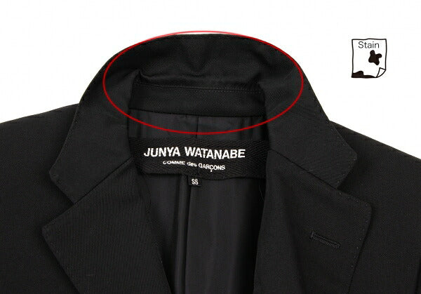 JUNYA WATANABE COMME des GARCONS Wool Jacket Black Size SS