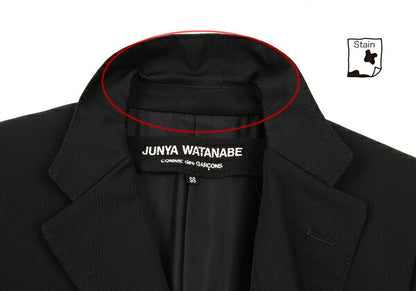 JUNYA WATANABE COMME des GARCONS Wool Jacket Black Size SS