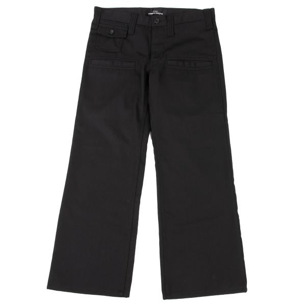 tricot COMME des GARCONS Black Wool Flap Pocket Pants Size S