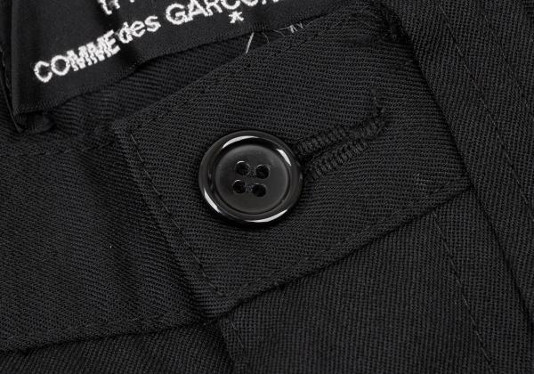tricot COMME des GARCONS Black Wool Flap Pocket Pants Size S