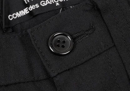 tricot COMME des GARCONS Black Wool Flap Pocket Pants Size S