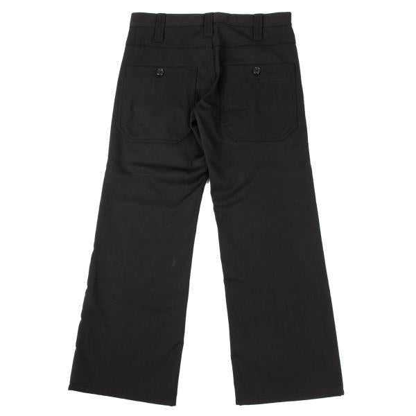 tricot COMME des GARCONS Black Wool Flap Pocket Pants Size S