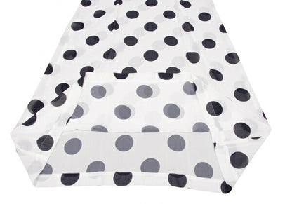 COMME des GARCONS Polka Dot Sheer Dress White Black Size M
